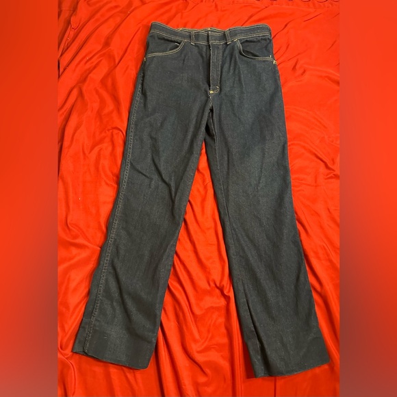 Vintage 70’s Wrangler dark wash denim blue jeans made in USA - Picture 8 of 9